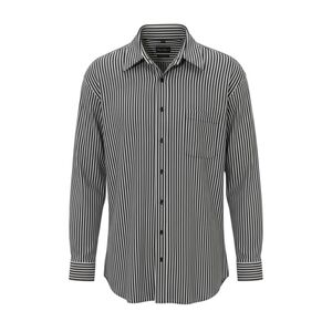 Playa Grande Black and Gray Striped Button Down Shirt. 3XLT. Never Worn.